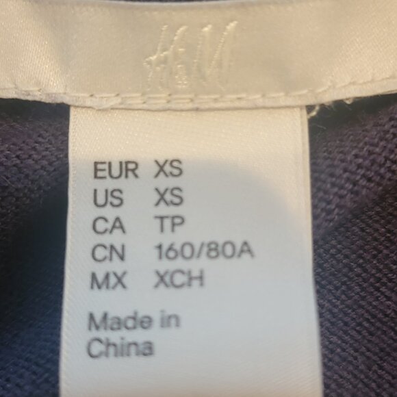 H&M Blue Beaded Neckline & Cuffs Sweater - Picture 8 of 10